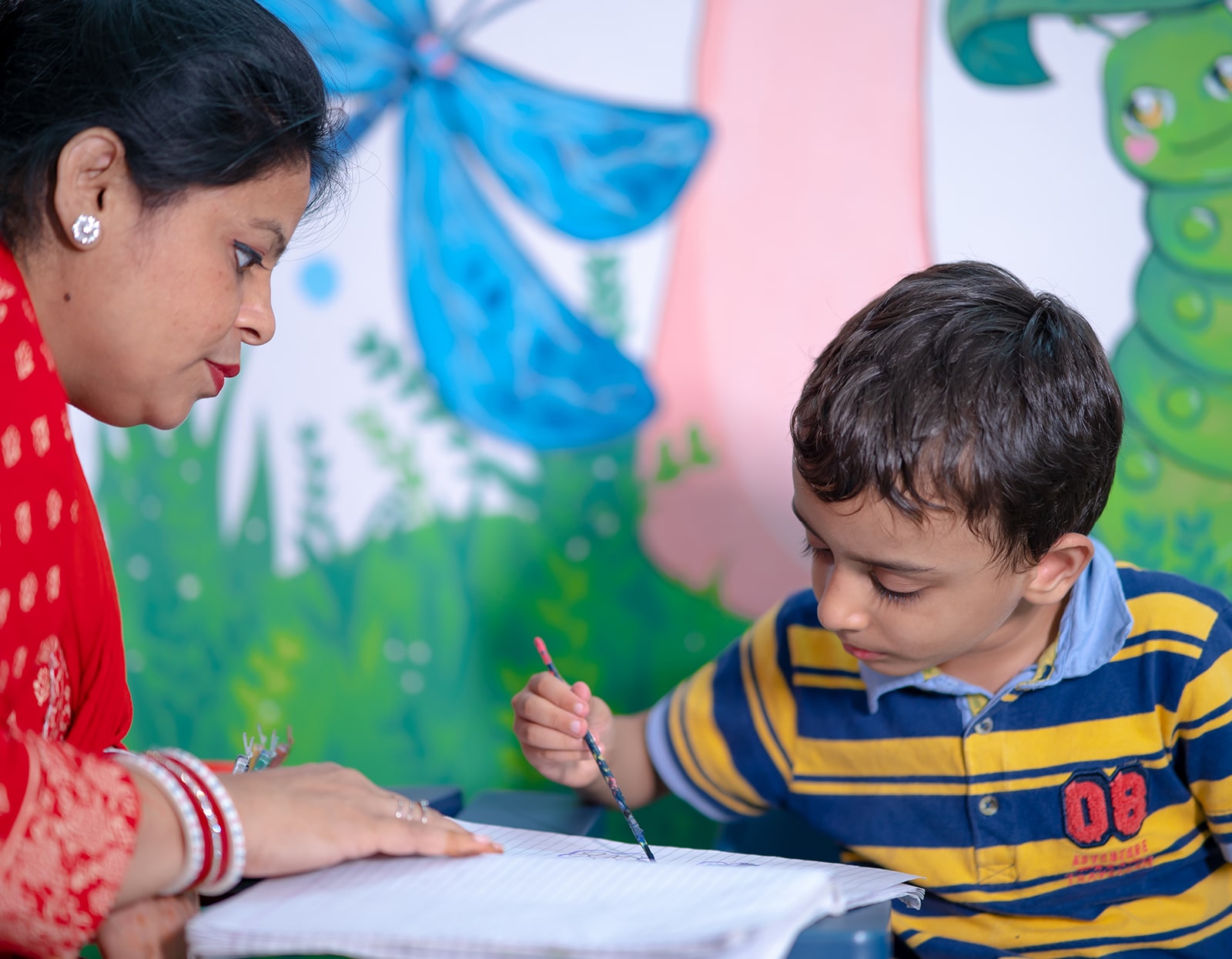 Children in early education classroom