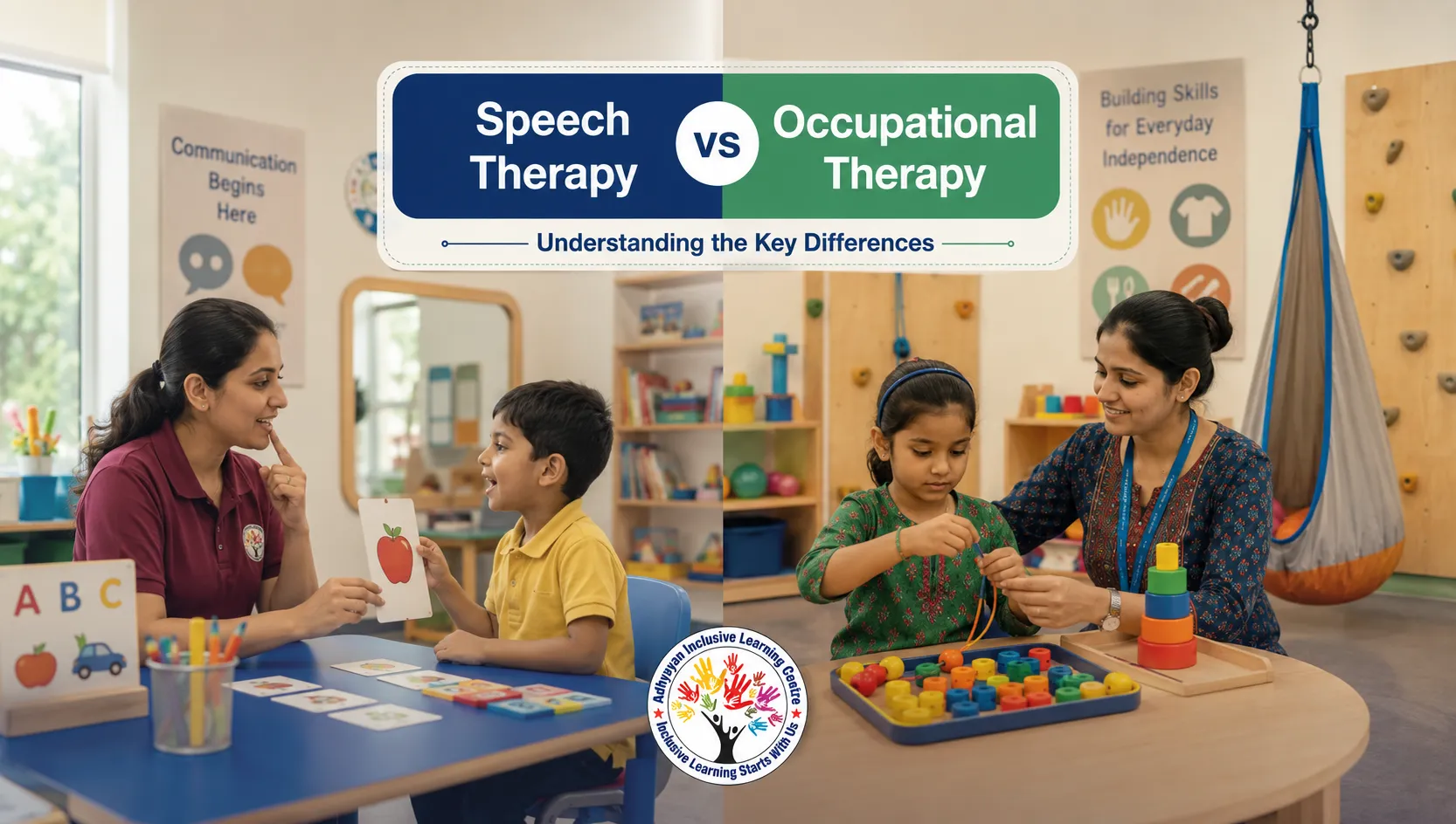 Difference Between Speech Therapy and Occupational Therapy